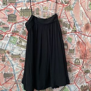black spaghetti strap shift dress
